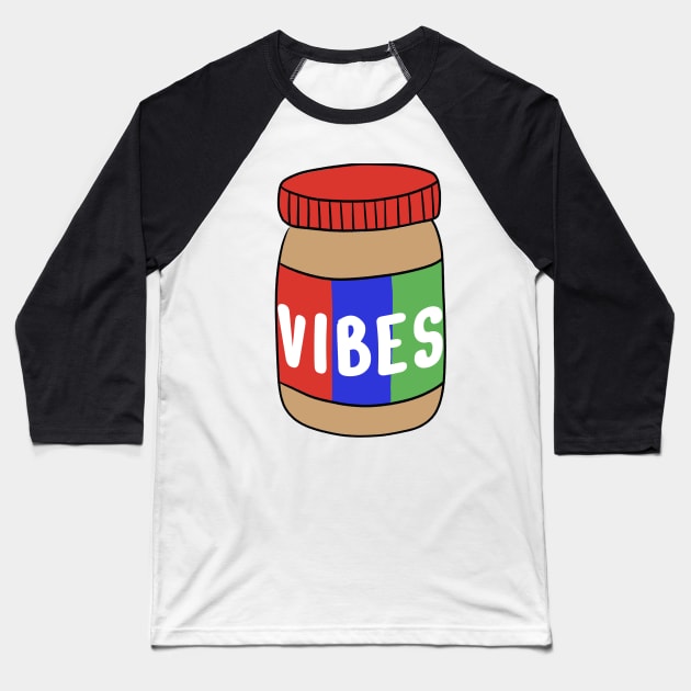 Peanut Vibes Baseball T-Shirt by Satic